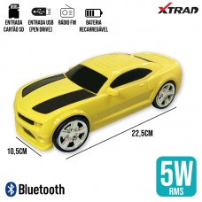 Caixa de Som Bluetooth Camaro WS-600 Xtrad - Amarela
